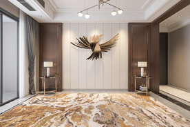 现代客厅沙发背景墙