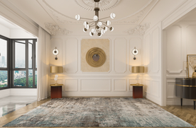 美式客厅沙发背景墙