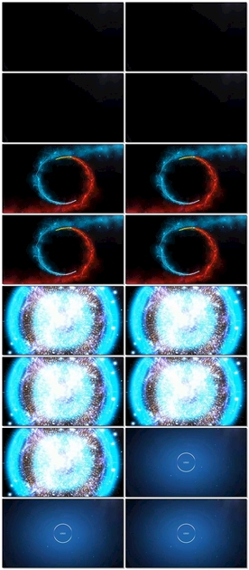 粒子碰撞logo展示PPT片头