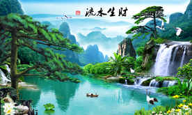 山水画 水墨山水画 意境山水画