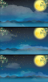 桂花月下中秋节视频背景