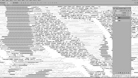 白底时尚英文字母标点符号乱排无