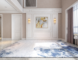 极简现代客厅沙发背景墙