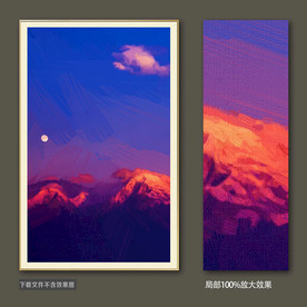 简约装饰画风景油画