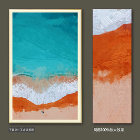 抽象简约装饰画油画