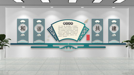 和谐社区文化墙