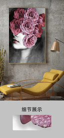 欧美华丽高端复古花卉客厅装饰画