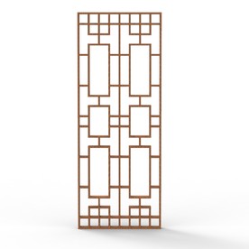 C4D中式古典窗户模型KS工程