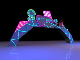 异形门头，美陈