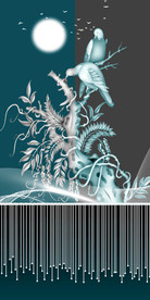 现代简约山水新中式玄关