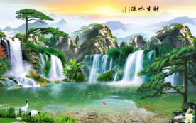 山水画 水墨山水画 意境山水画