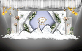 白蓝色主题婚礼