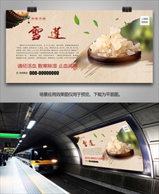 雪莲灯箱海报展板展架挂画单页