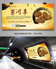 中药紫河车简介海报灯箱展板展架