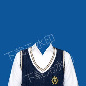 半身学院风证件照模板