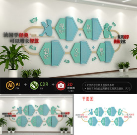 校园阅读文化墙