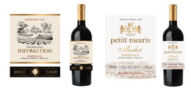 红葡萄酒标签设计