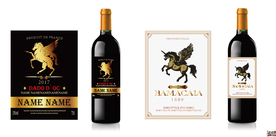 飞马葡萄酒红酒设计包装设计