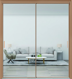 金色极简推拉门