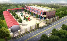 幼儿园学校园林绿化景观效果图