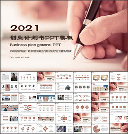 创业融资计划书PPT模板