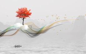 新中式电视背景墙