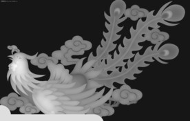 凤凰灰度图