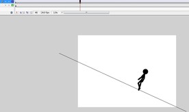 火柴人走上坡的动画5秒