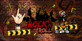 手绘音乐主题装饰画背景墙