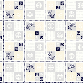 中国风抽象几何斑马格子