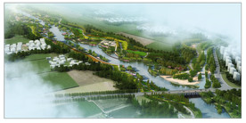滨河带公园景观规划效果图