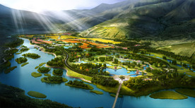 山地生态景区旅游规划 效果图