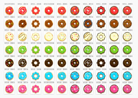 sketch甜甜圈集锦icon