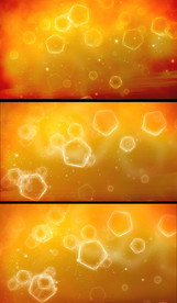 橙色水晶体动态视频背景