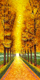 金色小道发财树