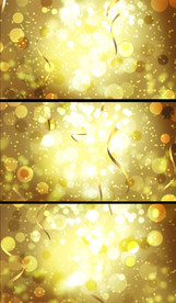 金色彩带粒子飘落视频素材