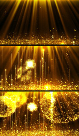 金色粒子礼花动态视频素材