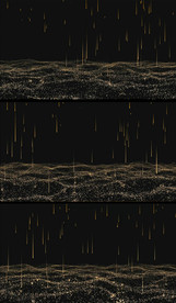 金色流星粒子掉落视频素材