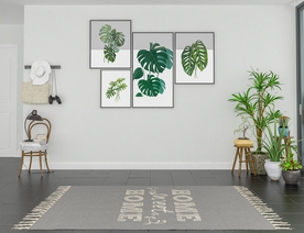 北欧客厅沙发背景墙