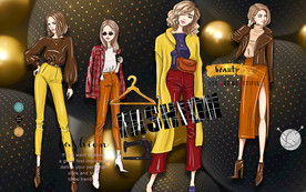 立体圆球服装店工装背景墙