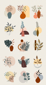 简约花图标设计