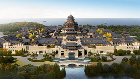 传统文化旅游名城规划设计效果图