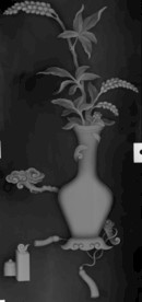 花瓶灰度图