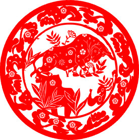 2021年牛剪纸