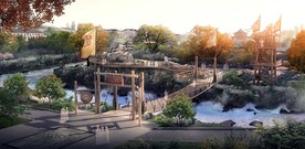 主题游乐园景观效果图