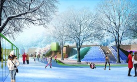 公园规划效果图