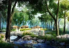 主题森林公园 景观效果图