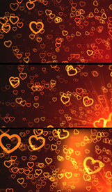 爱心飘动态背景视频素材