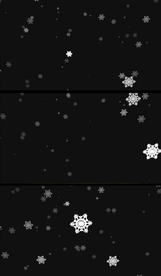 雪花飘落带通道视频素材