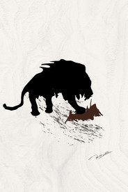 北欧风格抽象色块装饰画